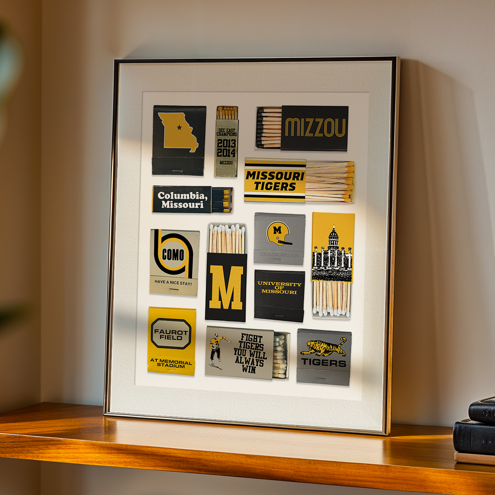 University of Missouri Matchbox Collage | Vintage Matchbox Art